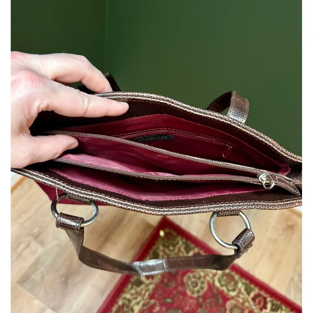 Bueno‎ Floral Embroidered Suede Shoulder Bag
